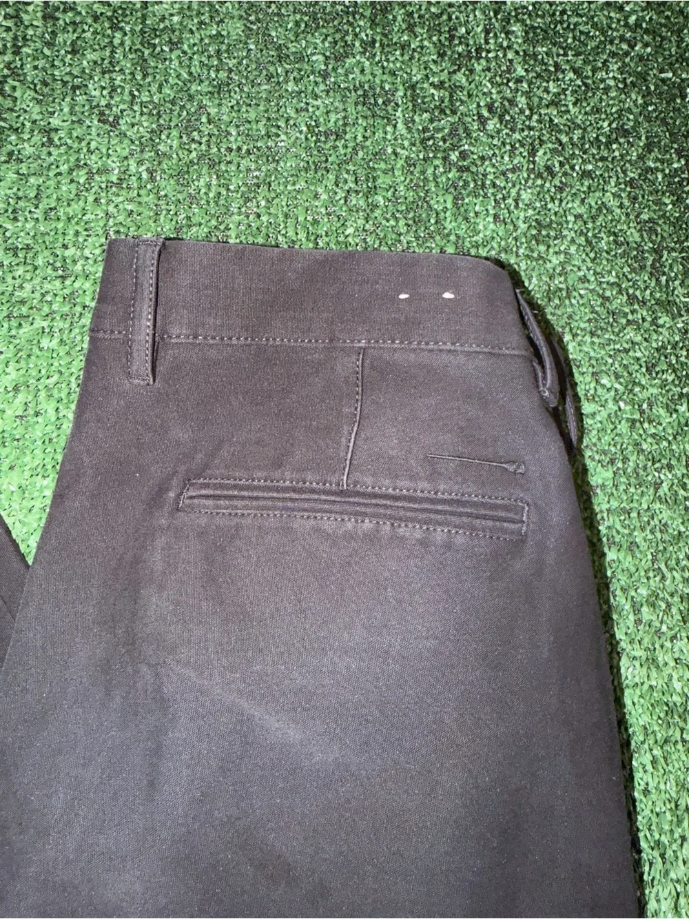 J.Crew 770 Straight Fit Pants Black Hidden Button Performance Chino Mens 32x32